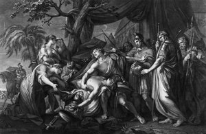 Akhilleus, Domenico Cunego tarafından kazınmış Patroclus