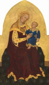 Madonna ve Çocuk Enthroned by Gentile da Fabriano