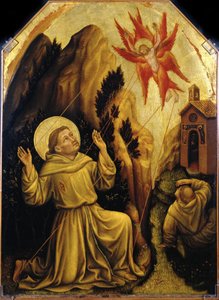 Saint Francois - Saint Francis, Stigmata par Gentile da Fabriano