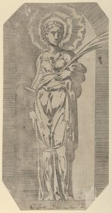 Dişi bir Aziz, 16. yüzyıl. by Geoffroy Dumoûtier