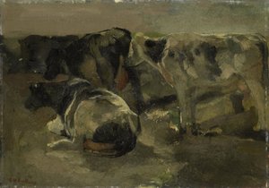 Dört İnek by Georg-Hendrik Breitner
