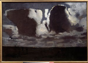 Ay ışığı. George Hendrick (Hendrik) Breitner (1857-1923) tarafından yapılan resim ec.hol