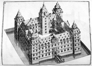 Şato tasarımı, 1664 by Georg Andreas Bockler