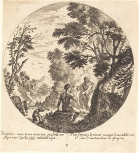 insanı yaratan tanrı by Georg Andreas Wolfgang the Elder