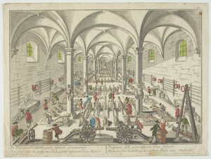 Per telecopium sergi partis inferioris armamentarii, Perspektif de la partie inferieure d