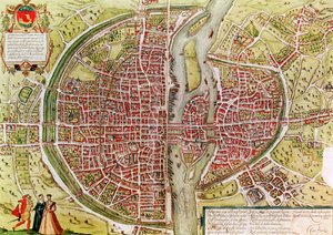 Georg Braun (1541-1622) ve Franz Hogenbergh (1540-92), Fransızca, 1572-1617 tarafından 