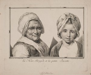 Anne Brigide ve küçük Javotte by Georg Christian Schule