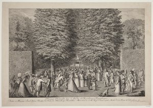 Kopenhag'daki Rosenburg Bahçesi'nde ilk yürüyüş by Georg Christian Schule