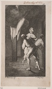 Smollett "Peregrine Turşu Etkinlikleri" için başlık skeci by Georg Christian Schule