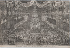 Charles XI'in taç giyme töreni, Stockholm by Georg Christoph II Eimmart