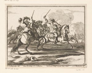 binicilik dövüşü Biniciler (seri başlığı) by Georg Conrad Bodenehr