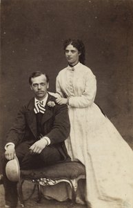Rusya Büyük Dükü Alexander Alexandrovich ve Danimarka Prensesi Dagmar, 1866. by Georg Emil Hansen