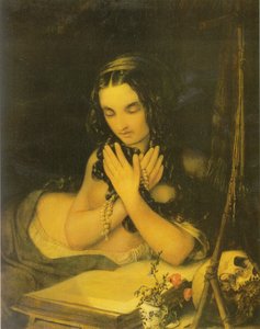 Almanca:  Mecdelli Meryem Tövbekar Mary Magadalene by Georg Friedrich Kersting