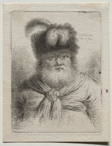 Kürk Şapkalı Yaşlı Adam by Georg Friedrich Schmidt