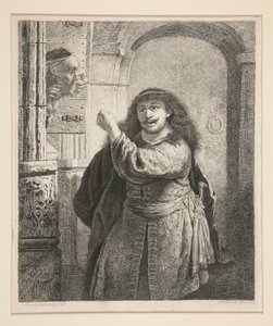 Samson Kayınpederini Tehdit Ediyor by Georg Friedrich Schmidt