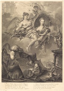 Louise Albertine de Brandt, Barones von Grapendorf by Georg Friedrich Schmidt, after Pierre Le Sueur