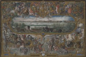 Sevilla manzarası, 1573 by Georg Hoefnagel