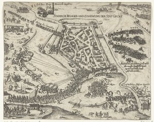 Grol Kuşatması, Frederik Hendrik, 1627 Stadische belager- und einnemung der stat Groll. 1627 (nesne üzerindeki başlık) by Georg Keller