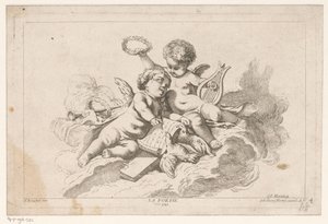 Poëzie La Poesie (nesne üzerindeki başlık) Livre des Arts (dizi adı) by Georg Leopold Hertel