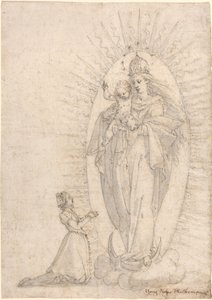 Madonna ve Çocuğun Bir Dilekçeye Görünmesi by Georg Neher