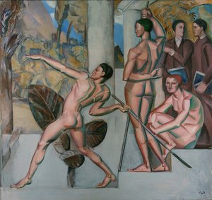 Mens sana in corpore sano Sağlıklı bir vücutta sağlıklı bir zihin, 1912 by Georg Pauli