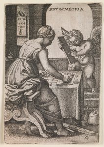 Aritmetik, “Liberal Sanatlar” dizisinden by Georg Pencz