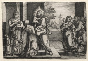 Küçük Çocuklu İsa by Georg Pencz