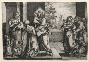 Küçük Çocuklu İsa, c. 1548. by Georg Pencz