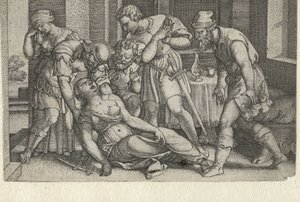 Collatinus ve Brutus ölmekte olan Lucretia