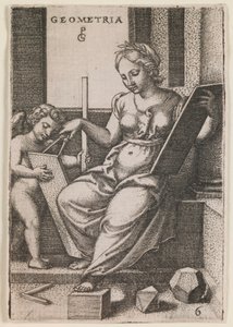 Geometria, “Liberal Sanatlar” dizisinden by Georg Pencz