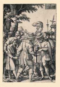 Yusuf'un kardeşleri tarafından satılan Yusuf, Yusuf'un Hikayesinden by Georg Pencz