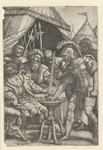 Mucius Scaevola sağ elini ateşe koyuyor Roma kahramanları (dizi adı) by Georg Pencz