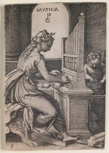 Musica, “Liberal Sanatlar” dizisinden by Georg Pencz