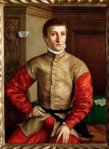 18 yaşında genç bir adamın portresi - ahşap üzerine yağlı boya, c. 1544