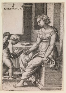 Retorica, “Liberal Sanatlar” dizisinden by Georg Pencz