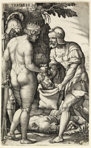 Yunan Kahramanlarından Tamiris by Georg Pencz