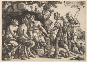 Thetis ve Chiron, 1543. by Georg Pencz