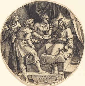 Hastayı emzirmek by Georg Pencz
