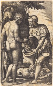 Cyrus Başkanı ile Tomris by Georg Pencz