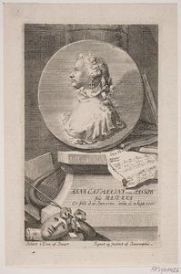 Aktris Anna Catharina von Passow by Georg Vilhelm Baurenfeind