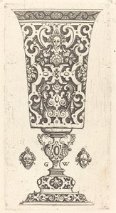 Maske ile süslenmiş kadeh by Georg Wechter I
