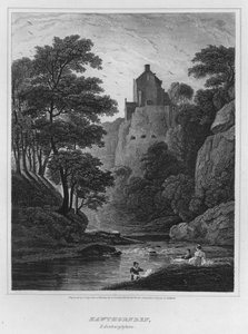 Hawthornden, Edinburghshire (gravür)