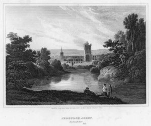 Jedburgh Manastırı, Roxburghshire (gravür)
