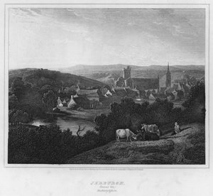 Jedburgh, Genel Görünüm, Roxburghshire (gravür)