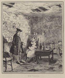 Jack Sheppard için çizim (gravür) by George (after) Cruikshank