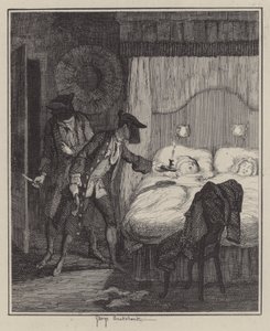 Jack Sheppard için çizim (gravür) by George (after) Cruikshank