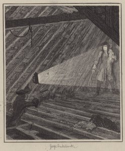 Jack Sheppard için çizim (gravür) by George (after) Cruikshank