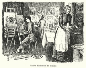 George du Maurier tarafından Trilby için illüstrasyon (gravür)