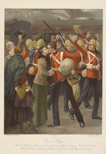Güle güle! 3. Tabur Koruma Muhafızları Waterloo İstasyonu