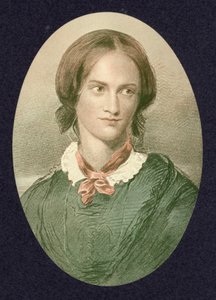 Charlotte Bronte, İngiliz romancı (renkli gravür) by George (after) Richmond